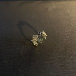 镂空闪钻滴釉四叶花戒指女ins小众设计轻奢高级时尚精致开口指环