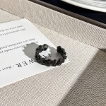 哥特式浪漫混搭暗黑甜酷蝴蝶结心形开口戒指无性别风叠戴个性指环