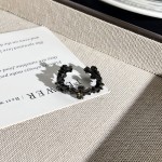 哥特式浪漫混搭暗黑甜酷蝴蝶结心形开口戒指无性别风叠戴个性指环