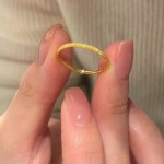 小红书碎碎冰戒指女沙金不掉色轻奢气质时尚百搭指环文艺复古风