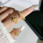 质感精致复古月桂女神轻奢指环女小众冷淡风桂花高级感百搭戒指潮