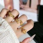 质感精致复古月桂女神轻奢指环女小众冷淡风桂花高级感百搭戒指潮