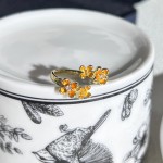 质感精致复古月桂女神轻奢指环女小众冷淡风桂花高级感百搭戒指潮