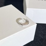 个性复古拉丝细圈叠戴开口戒指女中性风极简酷飒金属感百搭指环潮