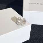 个性复古拉丝细圈叠戴开口戒指女中性风极简酷飒金属感百搭指环潮