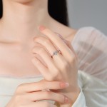 韩系时尚花朵开口戒指小众高级感叶子可调节指环女跨境饰品批发