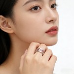 S999纯银财运亨通开口圈戒指道系青年复古转运指环2026全新银爆款