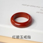 天然玉石戒指批发轻奢高级感女款跑环玉石饰品配饰戒指跨境专供