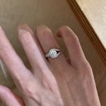 气质高级大气韩版时尚群镶闪钻锆石求婚高级感戒开口可调节戒指女