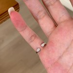 爆小清新闪双子星·双水滴开口尾戒高级感小众设计轻奢戒指钻戒女