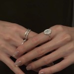 极简银色圆牌戒指女小众设计轻奢高级感时尚百搭叠戴不掉色食指戒