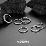 韩版小众ins风个性高级轻奢冷淡风开口素圈组合戒指女不掉色批发