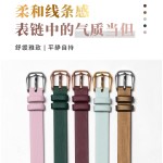 八宝罗盘饰品表带真皮绢丝手链手环皮带一条过黄金手带雨丝纹女款