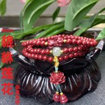 批发高含量紫金砂貔貅多圈莲花朱砂佛手手串中式三圈本命年手链