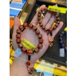 古法金沙琉璃手串北京寺庙景区文创寺院景点饰品批发香灰琉璃手链