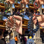 古法金沙琉璃手串北京寺庙景区文创寺院景点饰品批发香灰琉璃手链