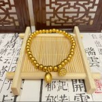 古法传承两世欢莲蓬手链女仿真黄金店同款复古文艺转运珠手串叠带