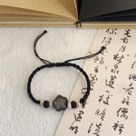 星星月亮银曜石星月菩提珠手绳女可爱小众情侣民族风编织手链手串