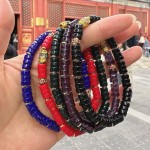 药片珠琉璃手串北京寺庙景区文创寺院景点饰品批发雪巴琉璃手链