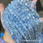 天然海蓝宝散珠手链手串珠DIY配件马卡龙色珠子圆珠批发珠子