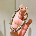 文艺范高品质沉香木设计感多巴胺手链手串