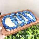 新款玛堖手串蓝条纹玛堖缠丝玛堖直播货源厂家批发