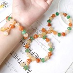 天然金丝玉新中式禅意古风切面老型珠串珠手链女夏高级感手串批发