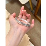 【工厂高货】描金KT猫手镯百搭錾刻实心吉言手镯女手环镯子不掉色