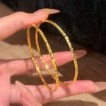 3mm传承碎冰冰手镯女高级感单环传承素圈波西米亚风手镯送礼批发
