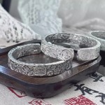 三面吉言手镯招财纳福时尚百搭小众风轻奢精致高级感新中式送礼物
