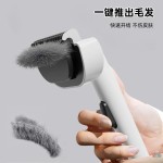 宠物梳子一键开结打薄梳长短毛猫狗去浮毛美容梳工厂批发