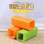新款硅胶宠物粘毛器滚筒清洁狗狗去毛刷空心立柱宠物除毛梳子现货