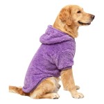 跨境冬季大狗衣服双面绒中大型犬金毛拉布拉多边牧居家保暖防掉毛