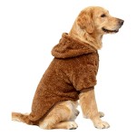 跨境冬季大狗衣服双面绒中大型犬金毛拉布拉多边牧居家保暖防掉毛