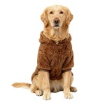 跨境冬季大狗衣服双面绒中大型犬金毛拉布拉多边牧居家保暖防掉毛