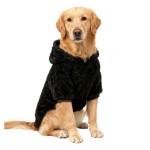 跨境冬季大狗衣服双面绒中大型犬金毛拉布拉多边牧居家保暖防掉毛