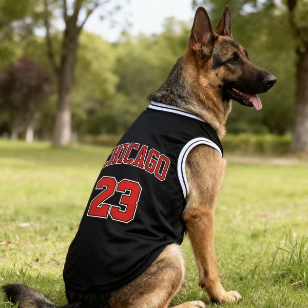 狗狗衣服大型犬薄款杜宾透气篮球服大狗衣服夏季金毛德牧狗狗衣服