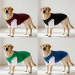 新款大狗衣服春夏假两件中大型犬金毛拉布拉多透气网眼防掉毛衣服