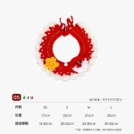 圣诞节猫咪围脖狗狗围脖口水巾小型犬宠物毛线项圈手工编织配饰