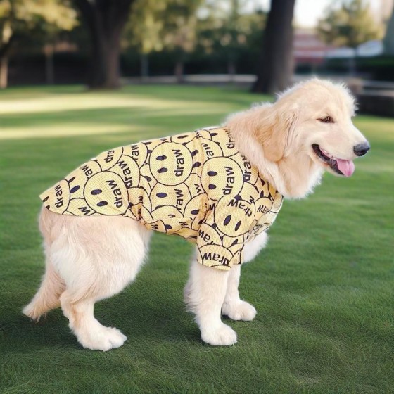 大狗衣服潮流金毛犬衣服春夏薄款透气宠物大型狗拉布拉多边萨摩耶