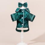 仿真丝睡衣宠物小狗狗衣服泰迪贵宾比熊博美猫咪服饰两脚衣春夏装