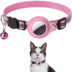 现货适用宠物Airtag猫咪项圈防丢失智能可定位追踪小猫反光铃铛圈