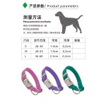 亚马逊硅胶宠物牵引绳PVC狗狗牵引带防水可调节项圈狗绳胸背套装