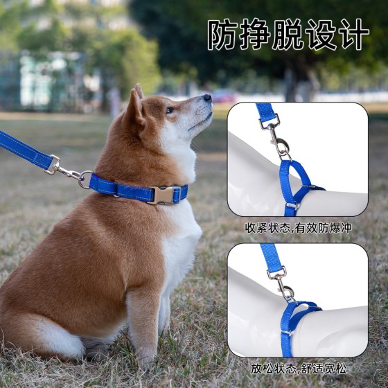 尼龙宠物项圈大中小型犬狗狗刻字定制放走丢反光金毛脖圈防走丢