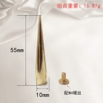 厂家直供宠物项圈铆钉细而尖的螺丝舞台肩章配饰特长朋克尖钉