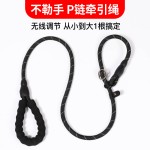 狗绳子训练p字链狗链项圈防爆冲中型大型犬牵引绳拉布拉多训犬p绳