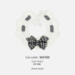 猫咪狗狗编织项圈手工针织毛线项圈宠物围脖围巾饰品猫咪脖子项圈