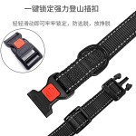 跨境现货宠物项圈  尼龙反光纯色涤纶防勒脖可调节狗项圈高颜值