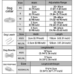 新中式灵蛇图腾宠物项圈套装可调节狗狗脖圈蝴蝶结牵引拾便包组合