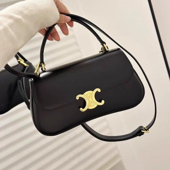 跨境bag女包凯旋门包包女式2025新款c家女包真皮马鞍包手提斜挎包
